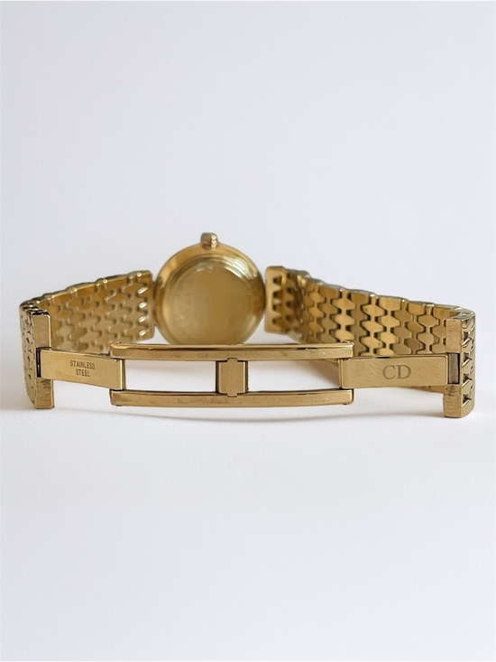 Dior Gold-Tone Crystal Dial Ladies Bracelet Watch